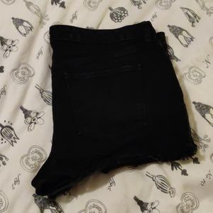 High Rise Denim Shorts